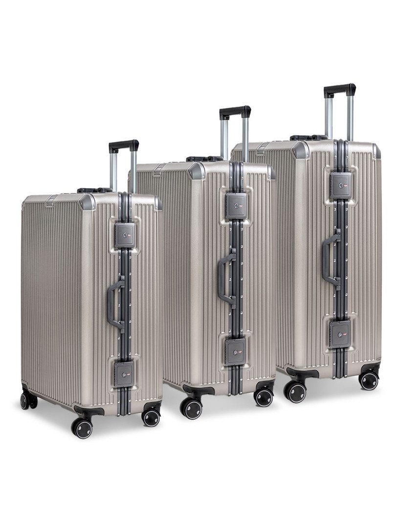 Bags & Backpacks CLUB HACHI Unisex Set Of 3 Textured Hard-Sided Trolley Bag